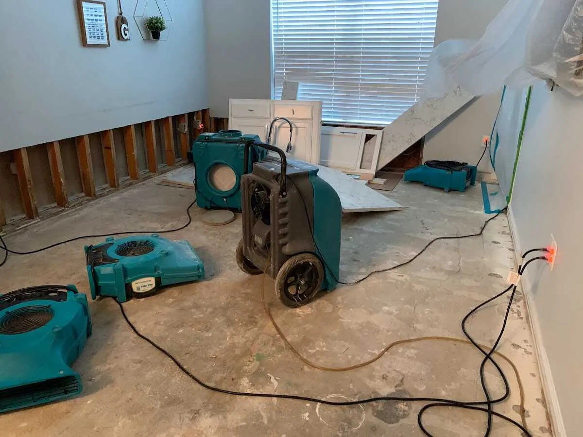 Dehumidifier in flood-cut room for Water Extraction & Removal in Moosic